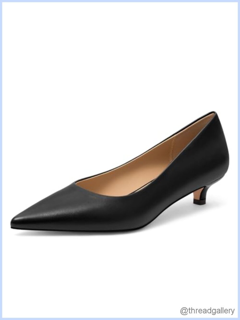 Kitten Heels Pointed Toe Closed Toe Pumps Comfortable Dress Shoes